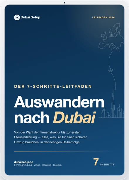 Auswandern nach Dubai: der kostenlose 7-Schritte-Leitfaden auf einem iPad