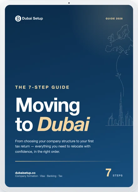 Moving to Dubai: the free 7-step guide on an iPad