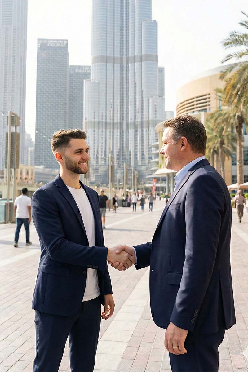 Beratungsgespräch bei Dubai Setup im DIFC