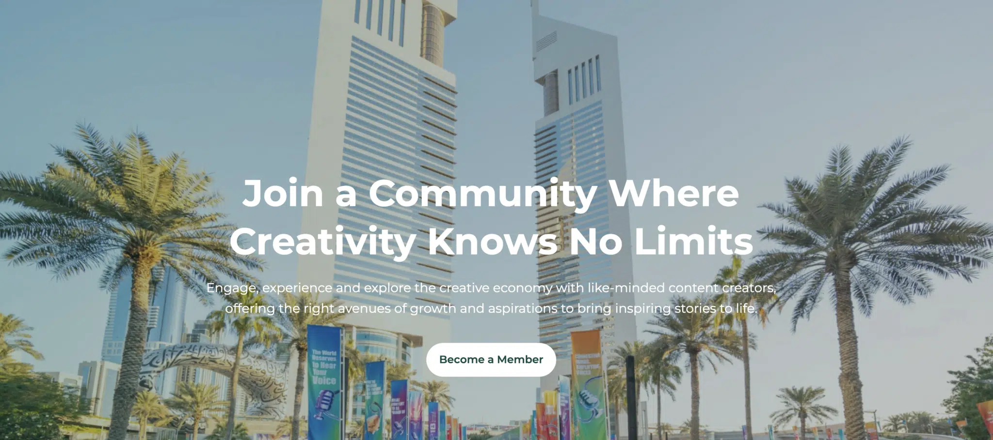 Creative HQ Дубай — заявление на визу инфлюенсера