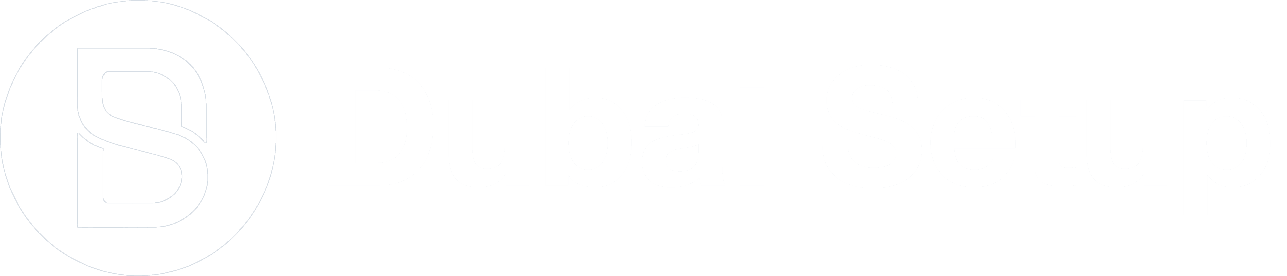 dubai setup logo new helvetica
