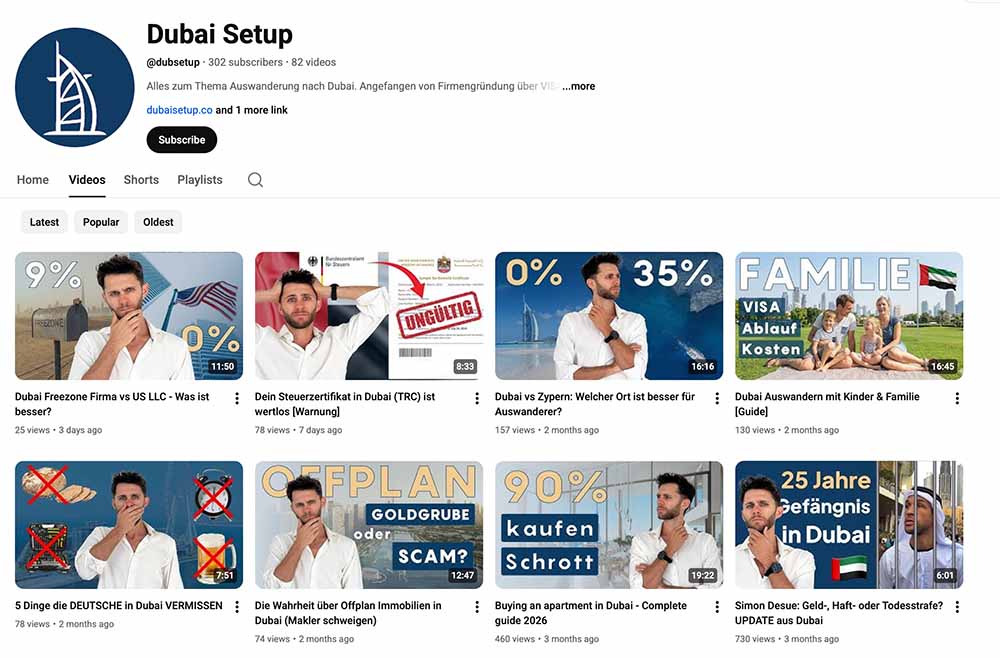 dubai setup youtube preview