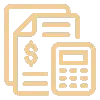 accounting icon gold